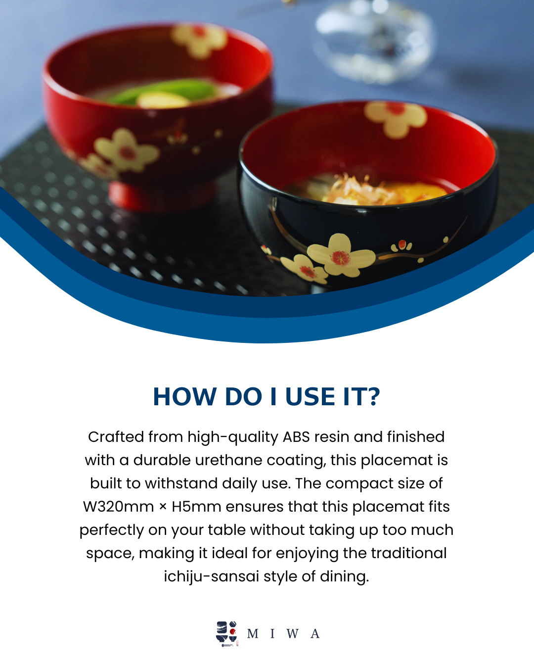 Modern Urushi Placemat Square