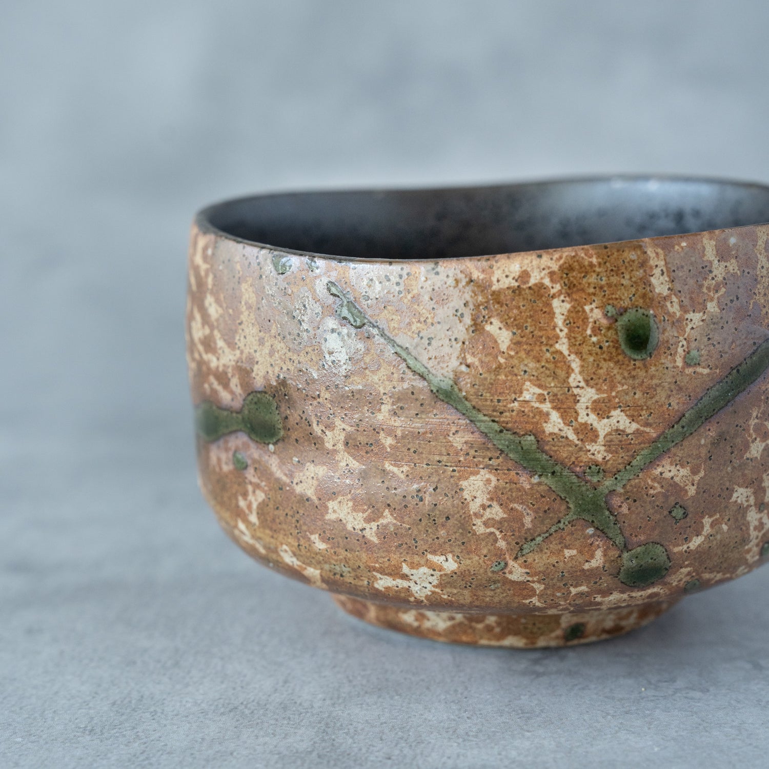 Shino Oribe Matcha Bowl – Tataki Texture