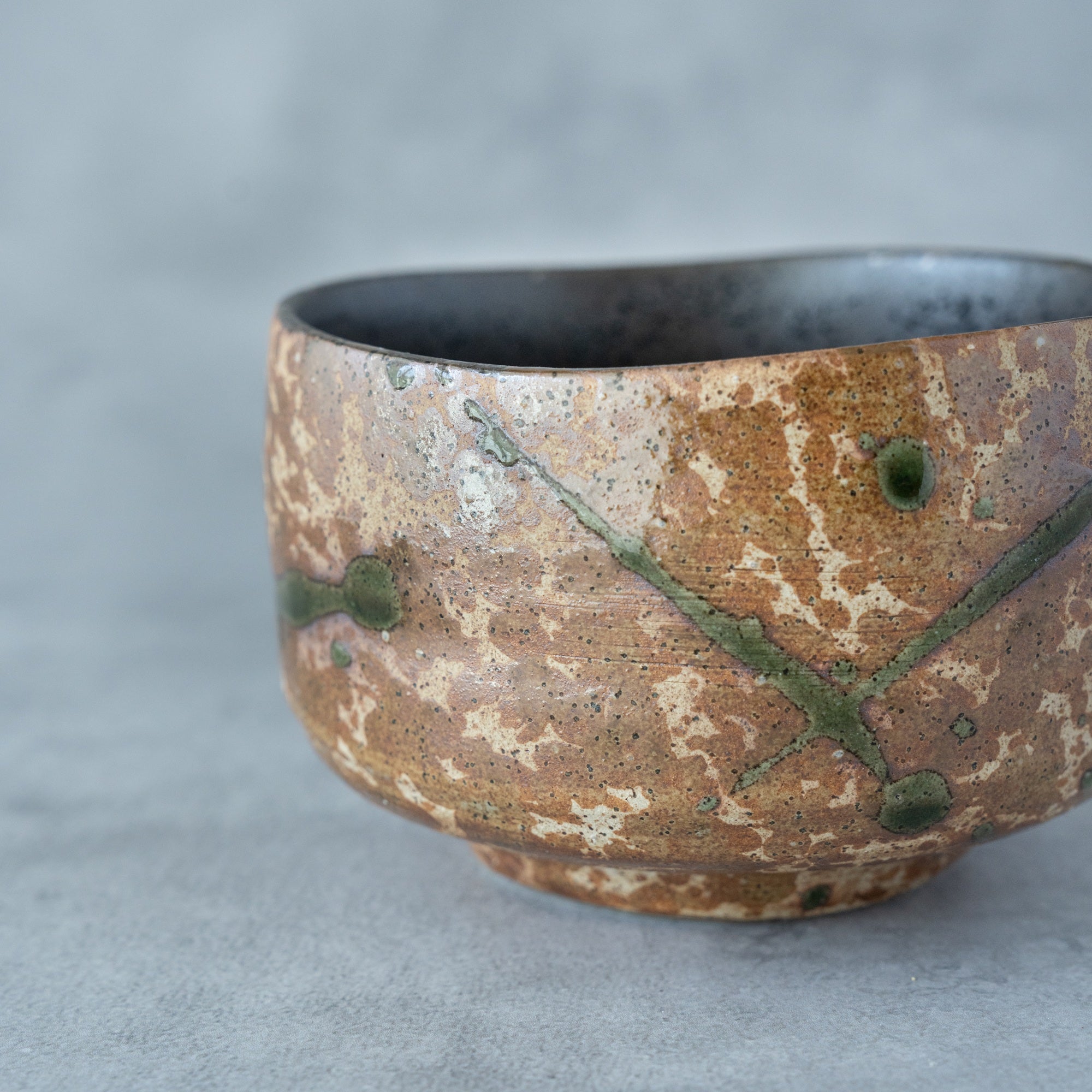 Shino Oribe Matcha Bowl – Tataki Texture