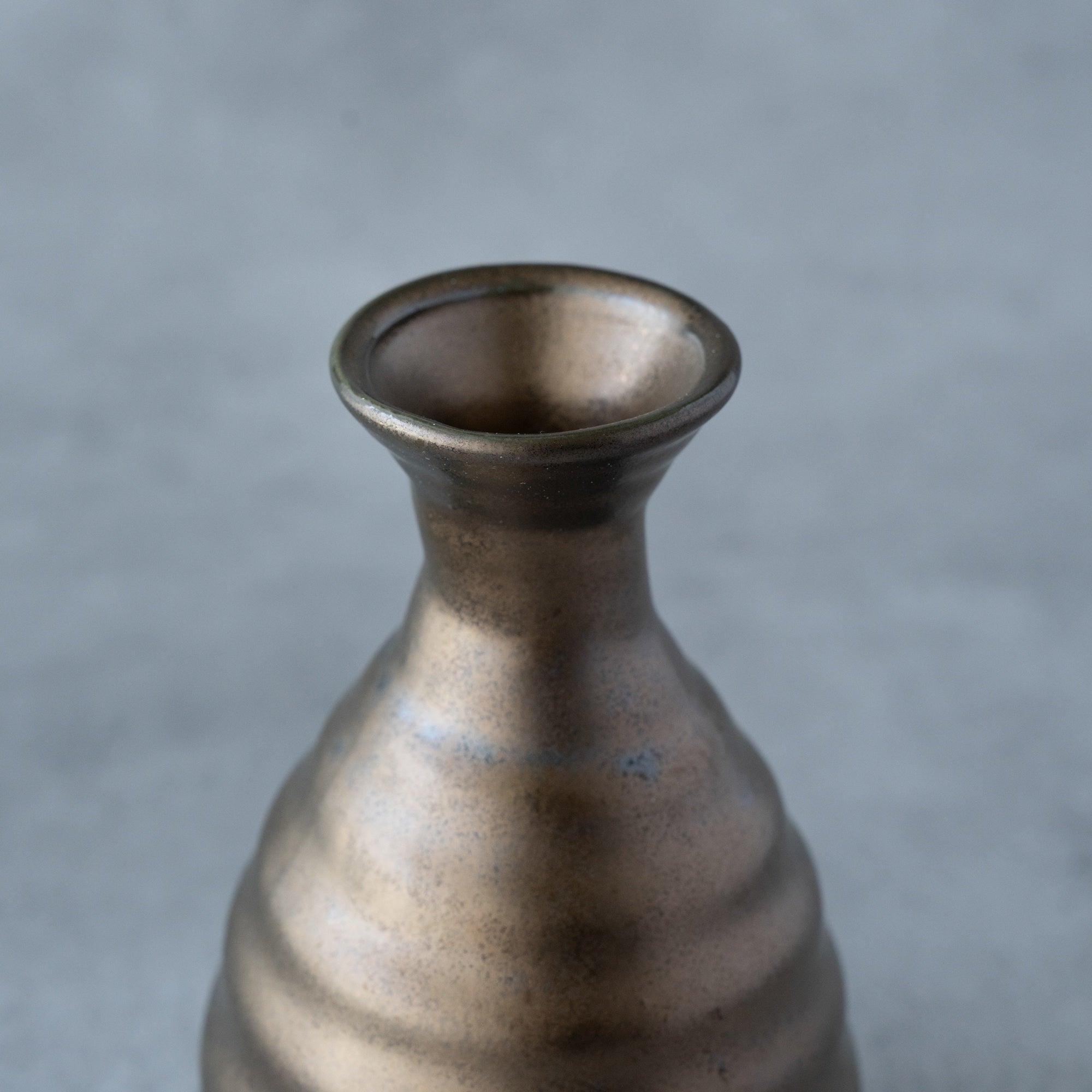 Ibushi Gold Sake Set – Tokkuri & Guinomi Handcrafted in Gifu, Japan | MIWA Tableware