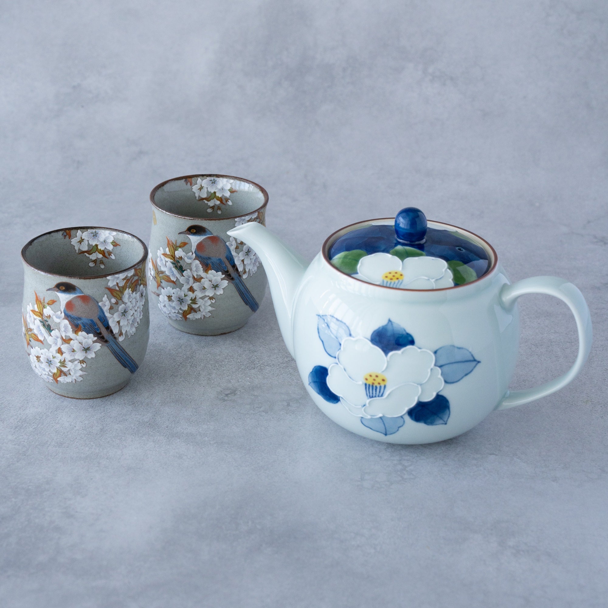 Ichin Sazanka Teapot (Hasami Ware) – Handcrafted Japanese Porcelain | MIWA Tableware