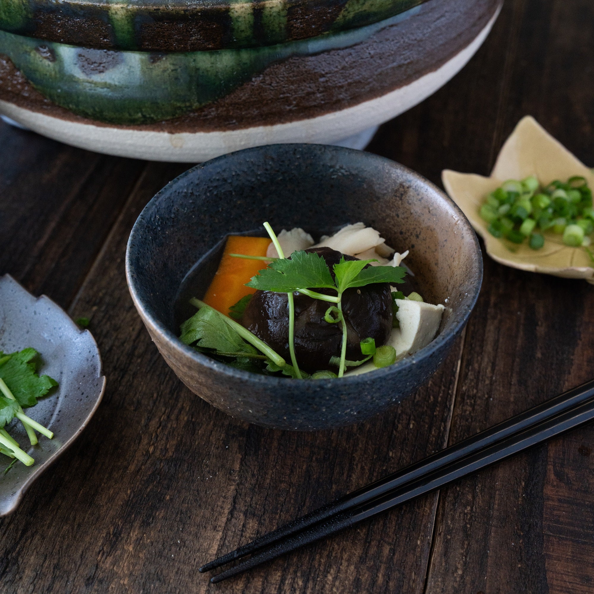 Nanban Donabe – Green-Glazed Clay Pot