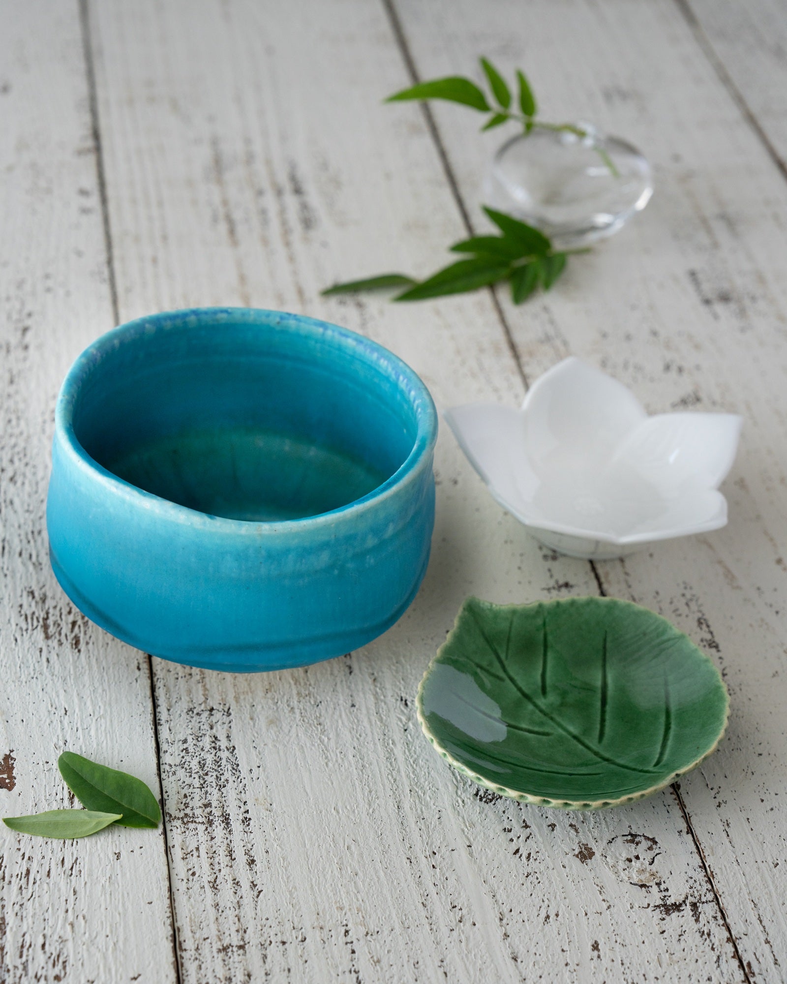 Light Blue Matcha Bowl – Handcrafted Mino Ware Gift Box | MIWA Tableware