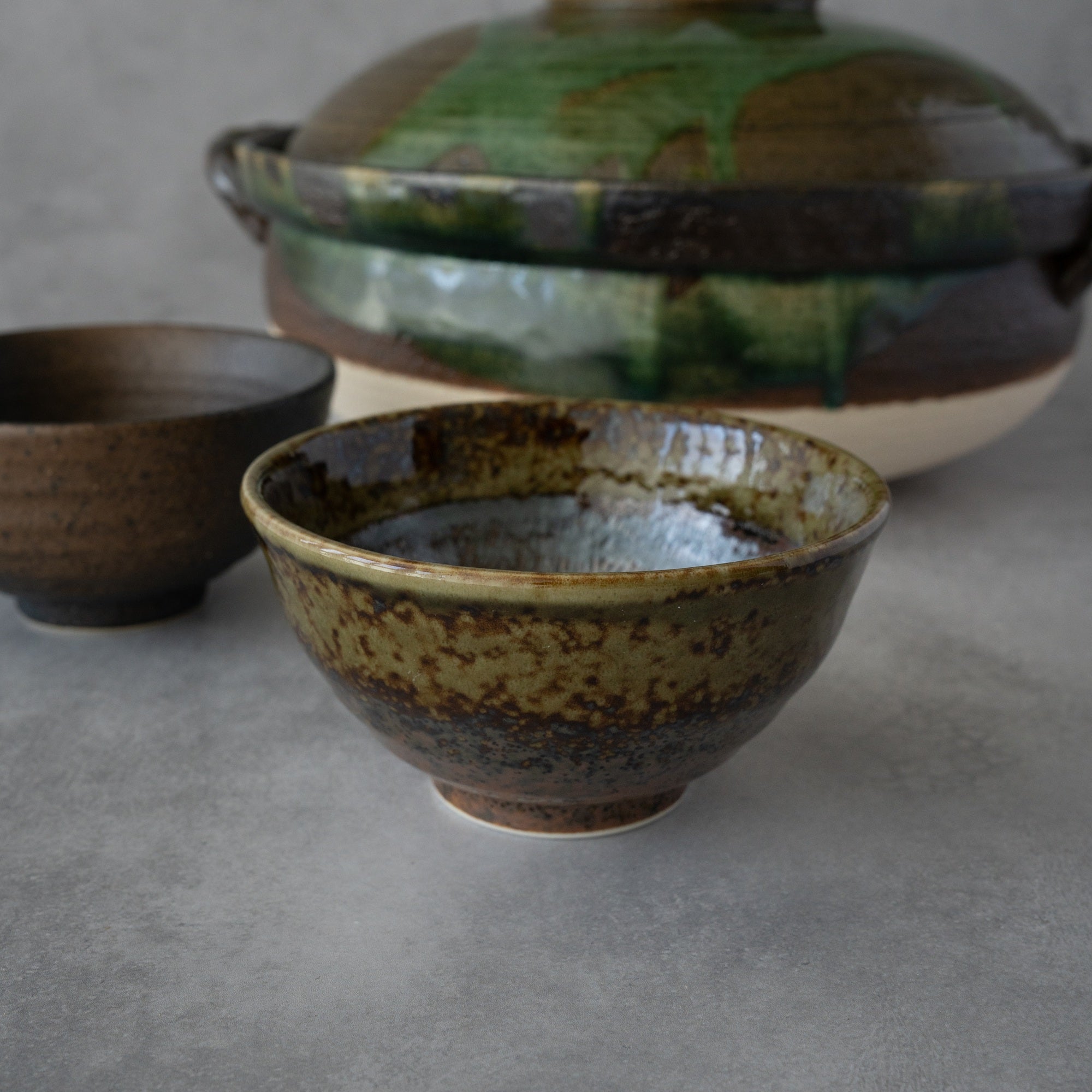 Nanban Donabe – Green-Glazed Clay Pot