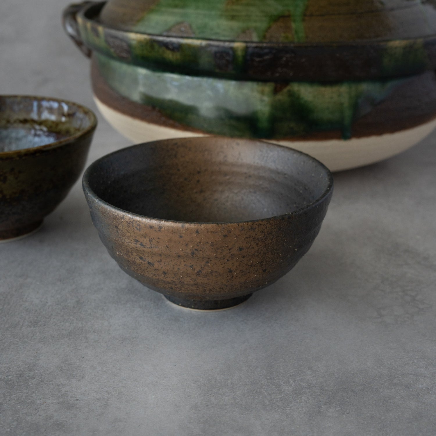 Nanban Donabe – Green-Glazed Clay Pot