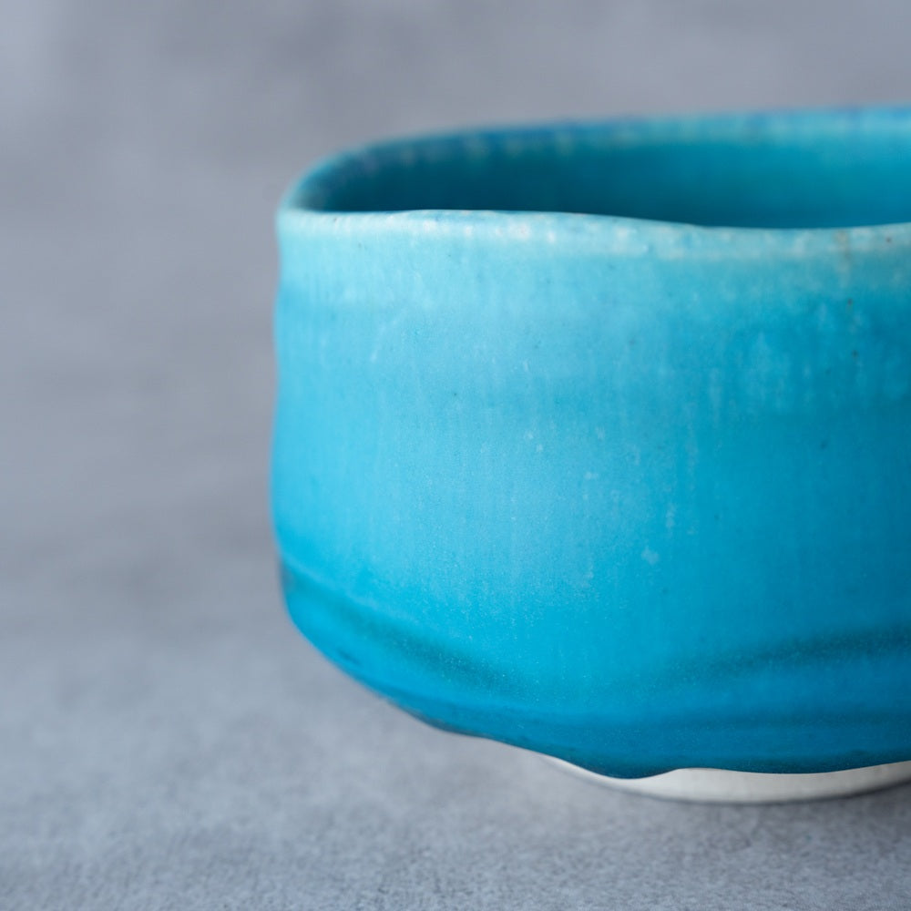 Light Blue Matcha Bowl – Handcrafted Mino Ware Gift Box | MIWA Tableware
