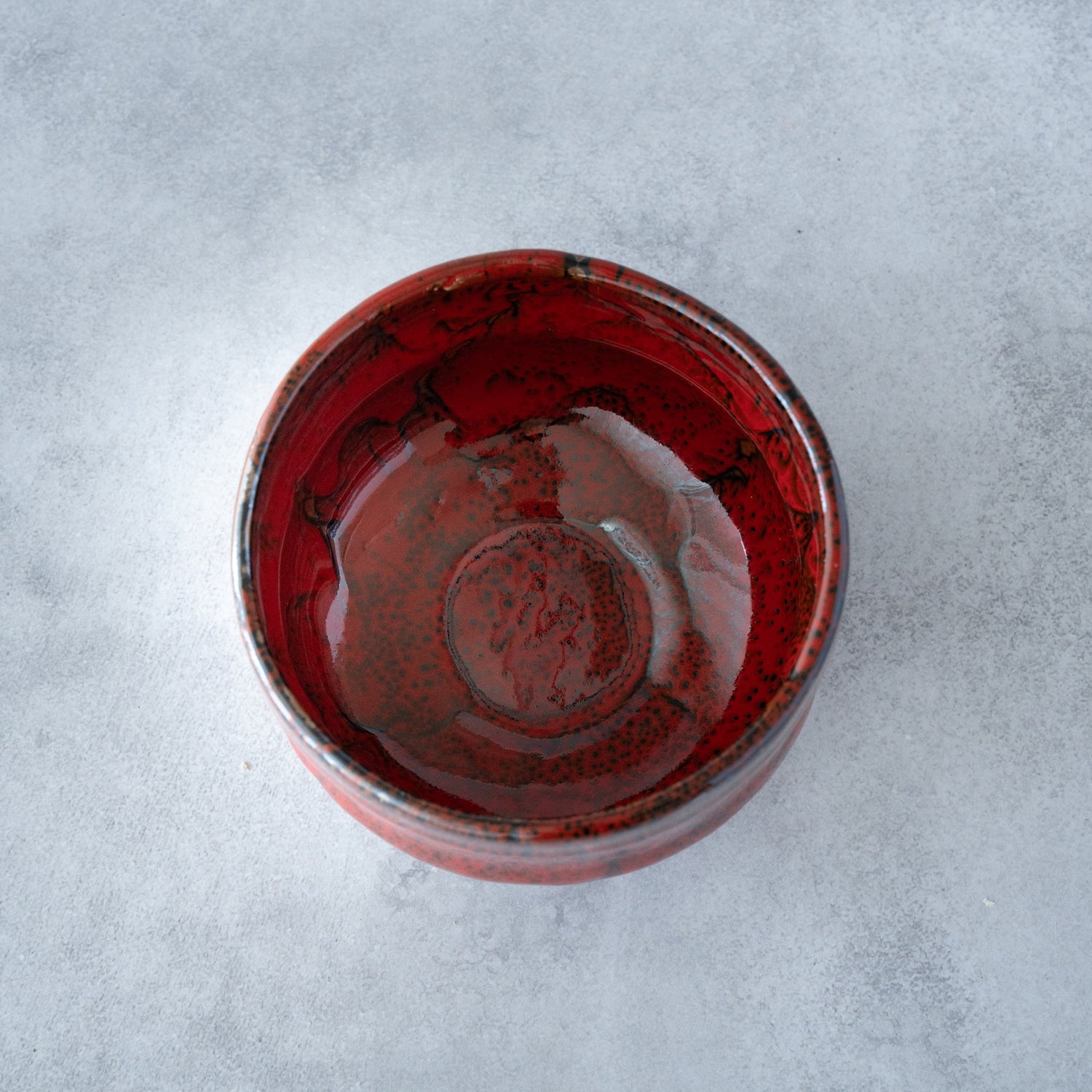 Beninagashi Matcha Bowl – Red Tenmoku Glaze – Handcrafted Mino Ware Gift Box | MIWA Tableware