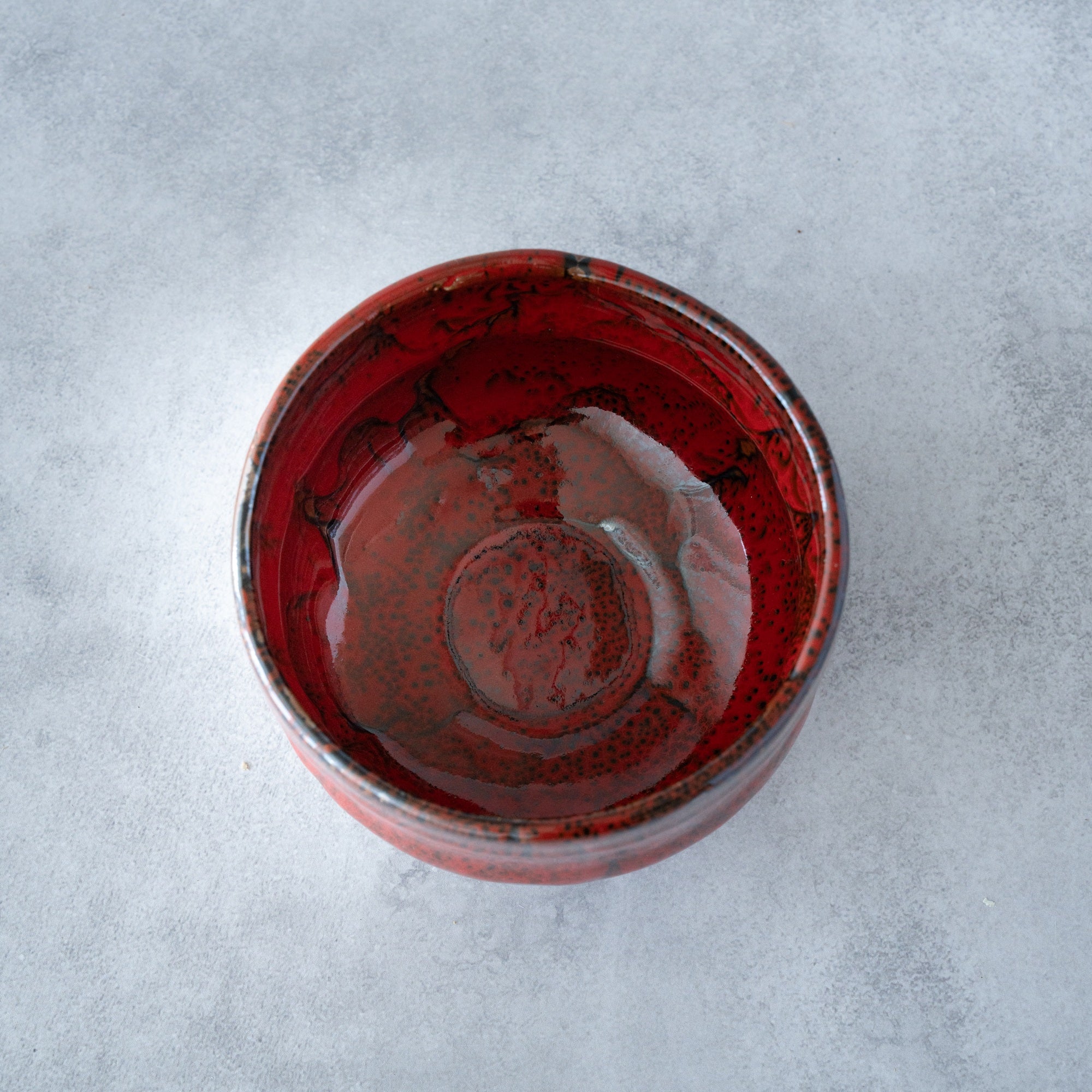 Beninagashi Matcha Bowl – Red Tenmoku Glaze – Handcrafted Mino Ware Gift Box | MIWA Tableware
