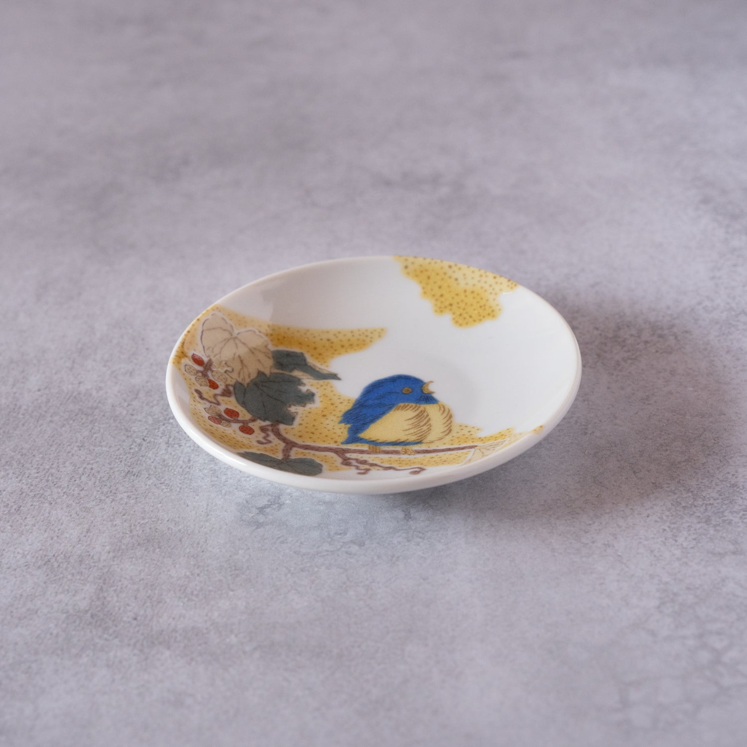 Yasuzume Blue Sparrow Small Plate