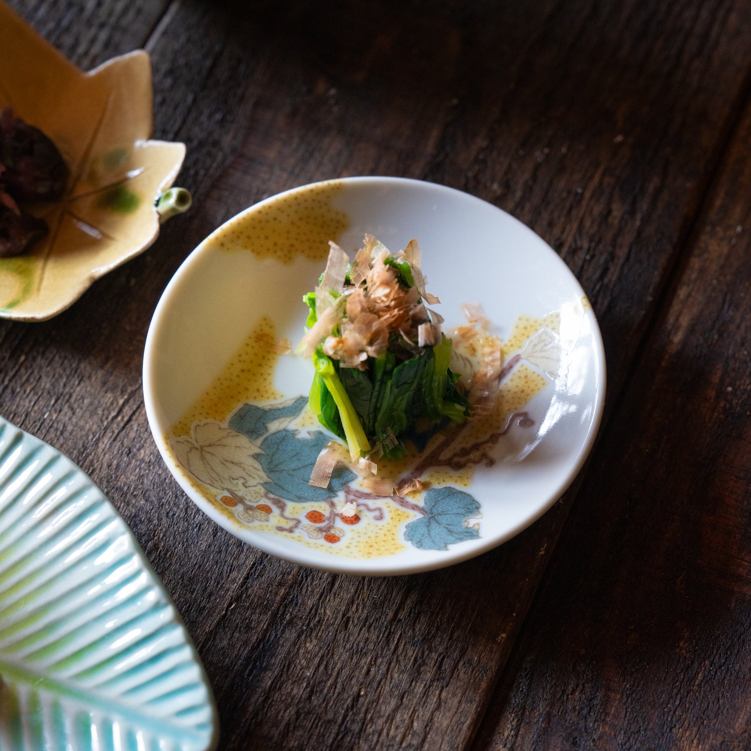 Yasuzume Blue Sparrow Small Plate