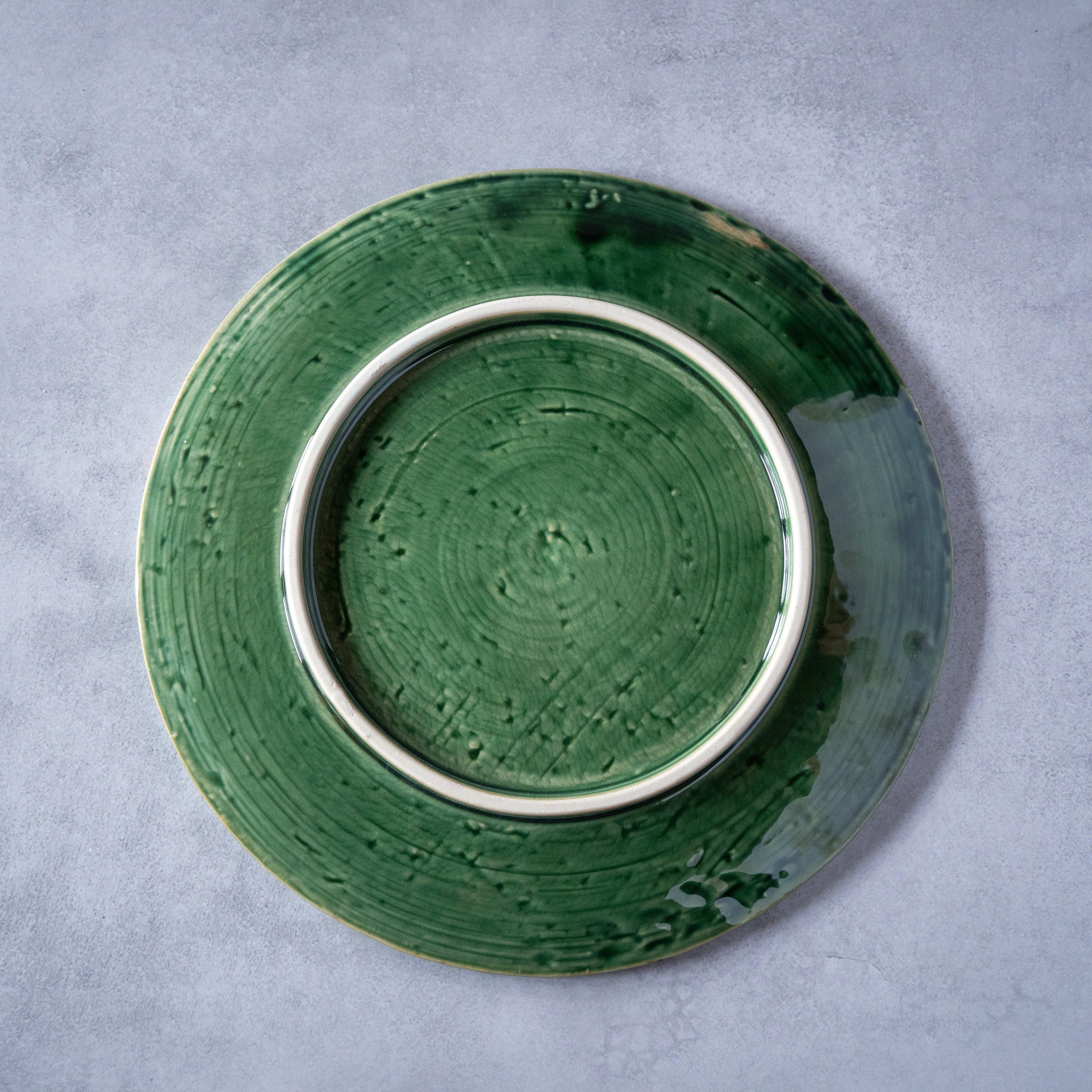 Green Earth Lattice Large Plate