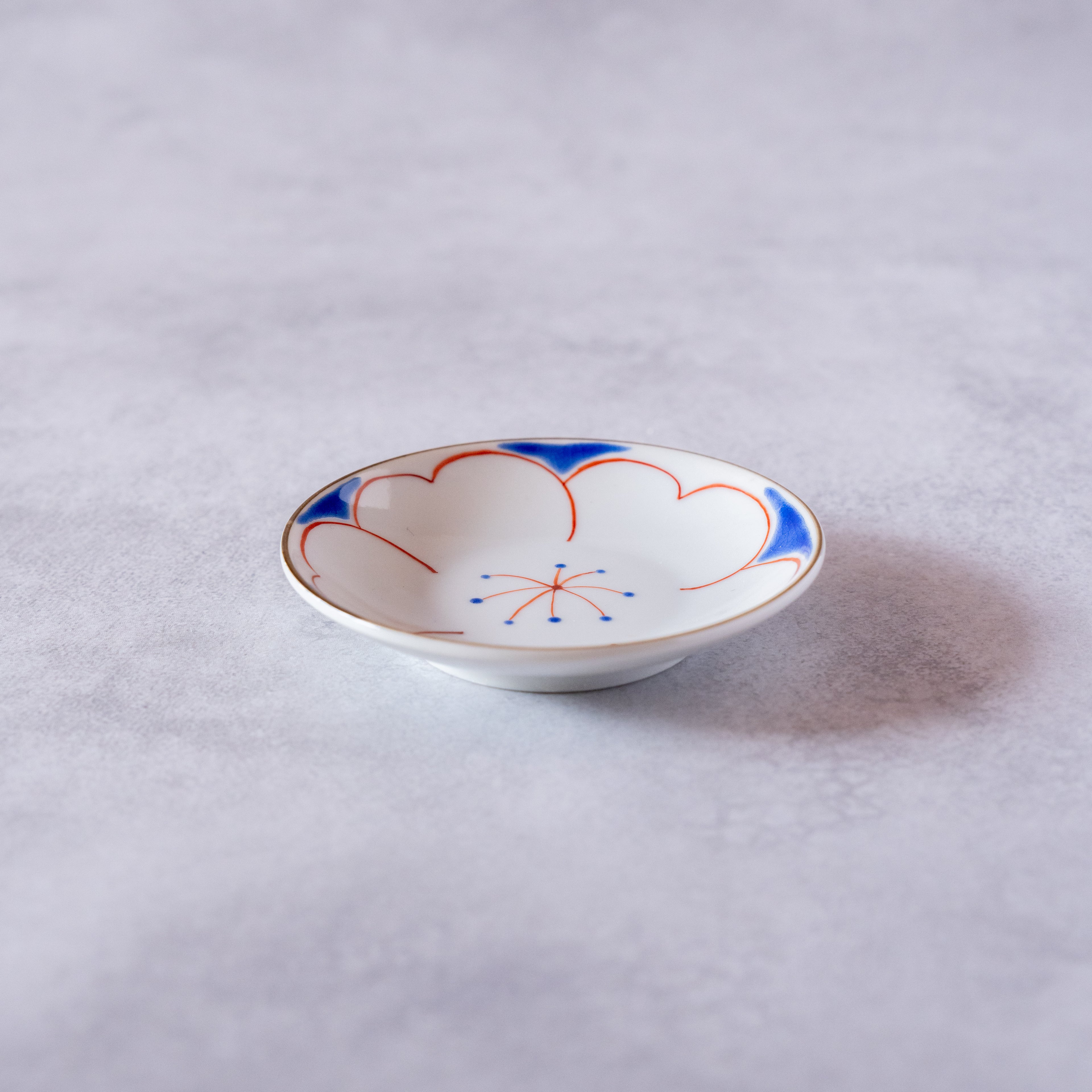 Kutani Sakura 5-Color Plate Set