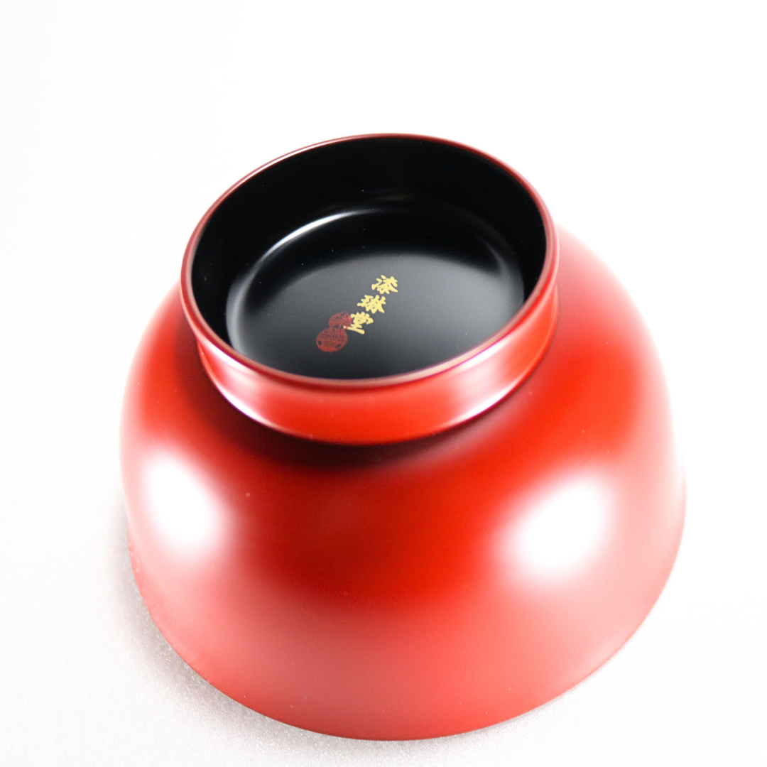 Urushi Soup Bowl (Medium / Red (Shu))