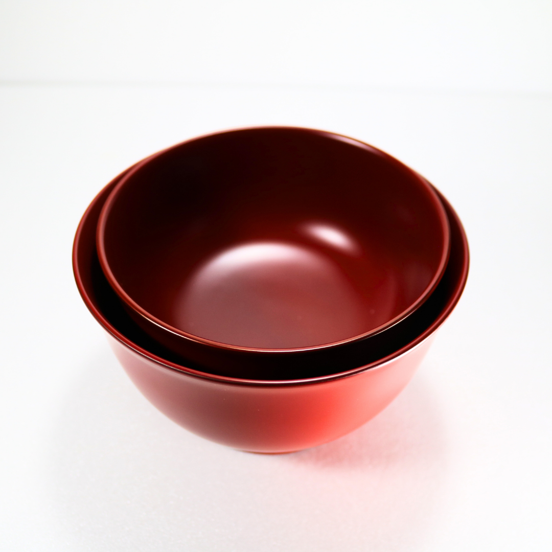 Urushi Soup Bowl (Medium / Red (Shu))