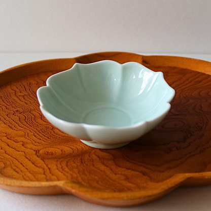 Arita Kikyo-Edge Celadon Small Plate