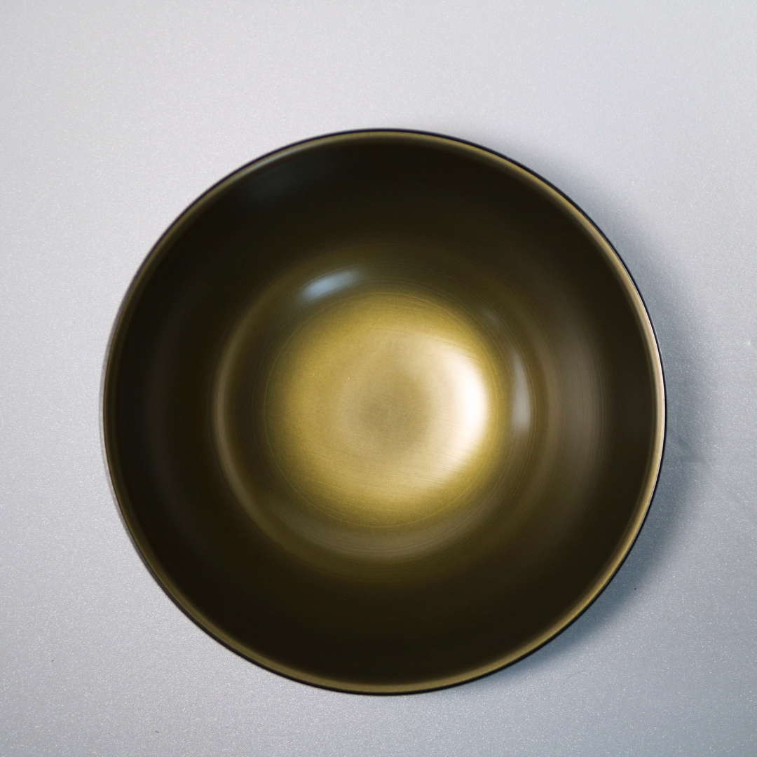 Modern Urushi Salad Bowl Black/Gold