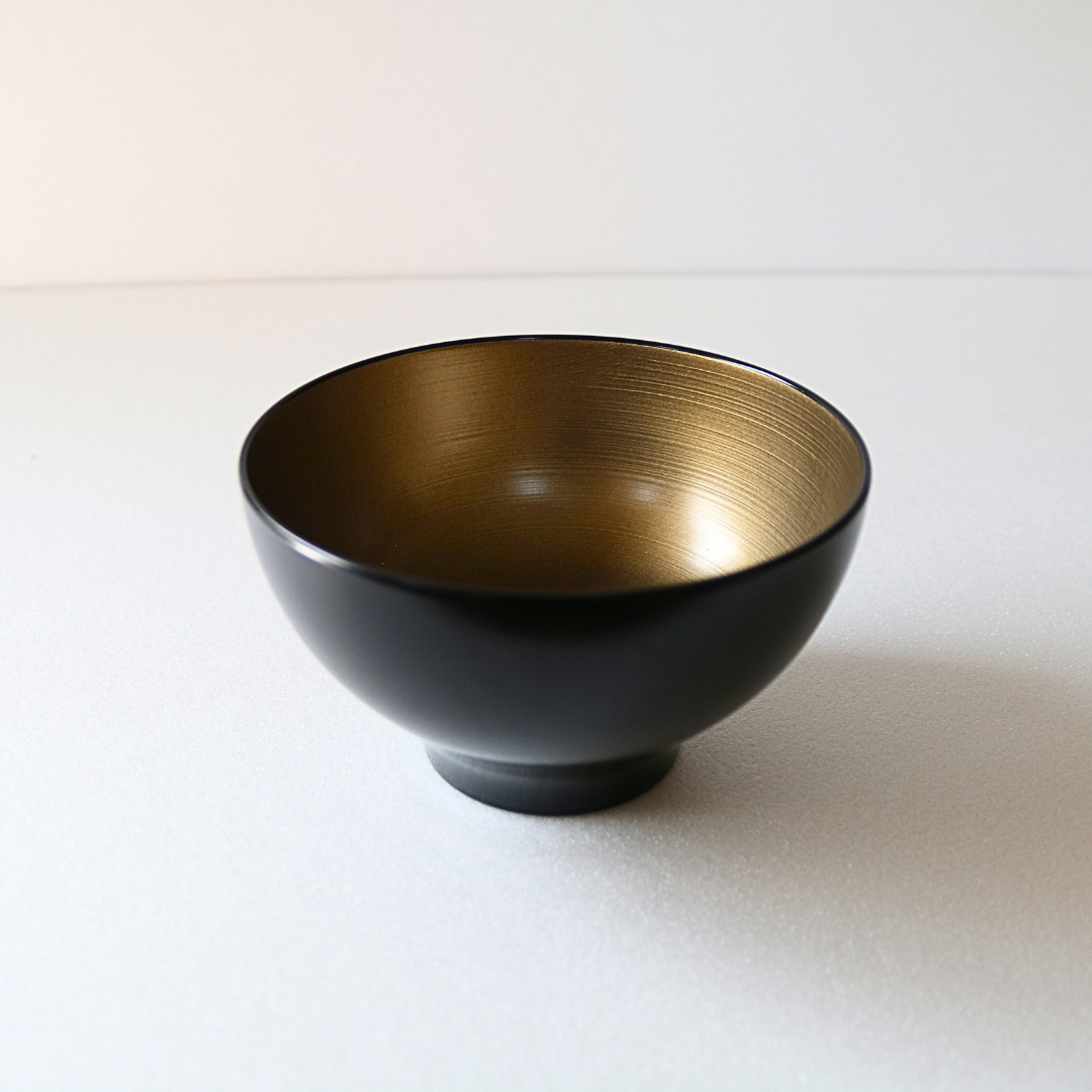 Modern Urushi Bowl (Small) Black/Silver