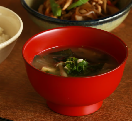 Urushi Soup Bowl (Medium / Red (Shu))