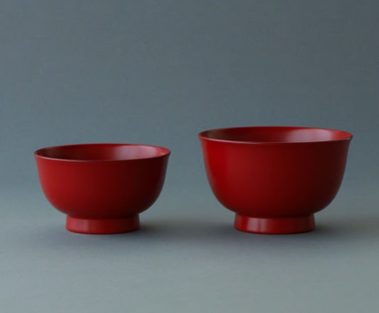 Urushi Soup Bowl (Medium / Red (Shu))