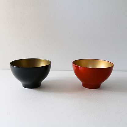 Modern Urushi Bowl (Small) Black/Silver