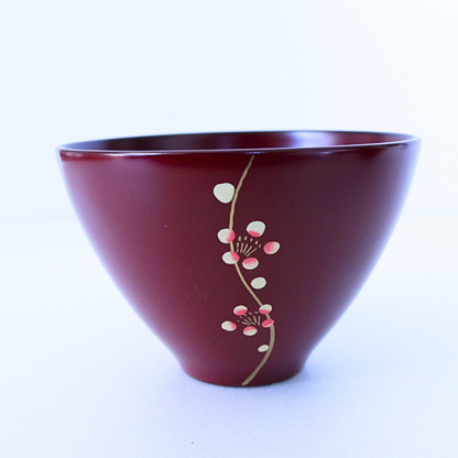 Set of 2 Urushi Sakura Lacquer Bowls