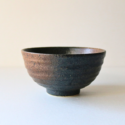 Minoyaki Rice Bowl (Brown/Black)