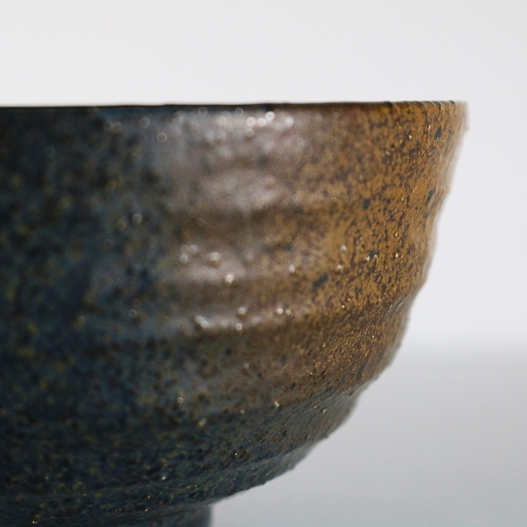 Minoyaki Rice Bowl (Brown/Black)