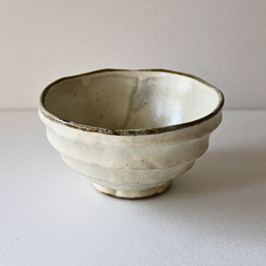 Textured Rice Bowl Minoyaki Uniquely Textured Rice Bowl - MIWA's Tableware