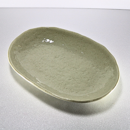 Minoyaki Oval Serving Plate (White)