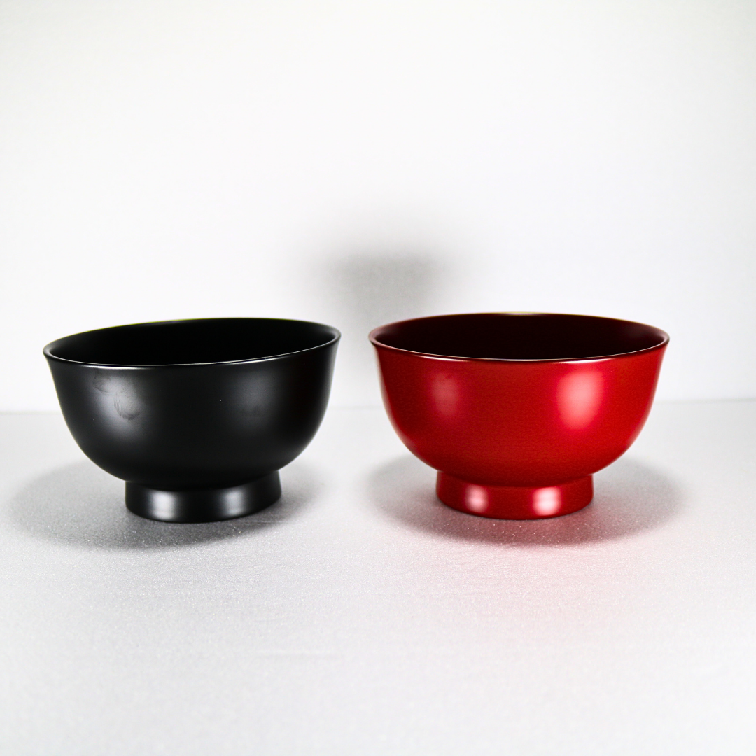 Urushi Soup Bowl (Medium / Red (Shu))