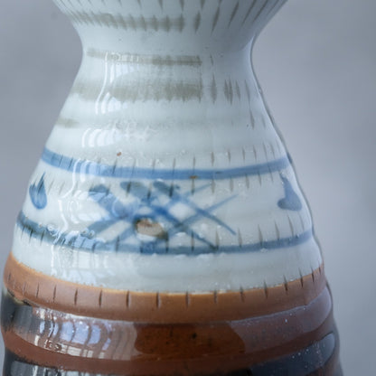 Tenmoku Kin-Ashi Sake Set – Hand-Painted Tokkuri &amp; Guinomi | MIWA Tableware