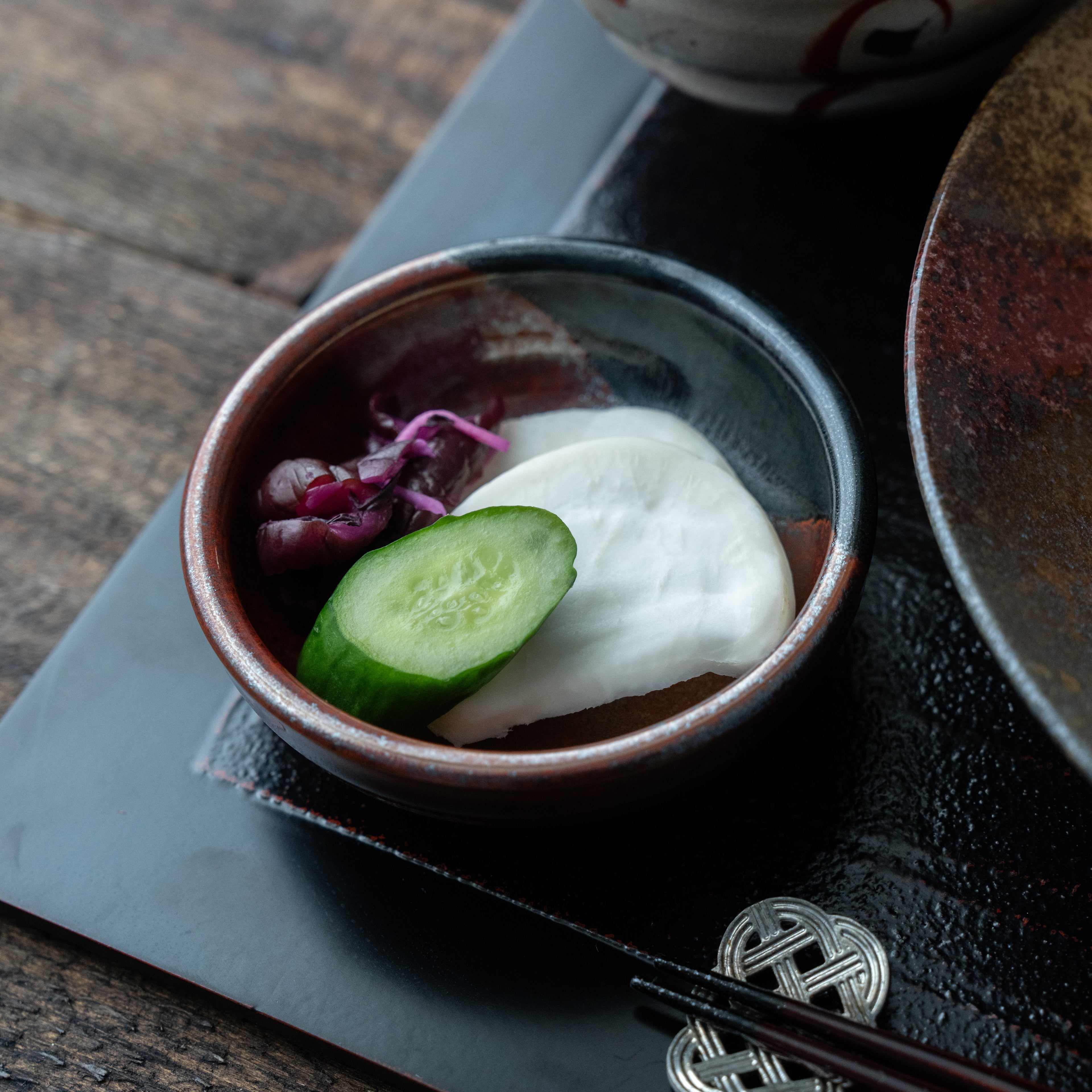 Minoyaki Tetsusha Mame Plate - Rustic Japanese Small Plate