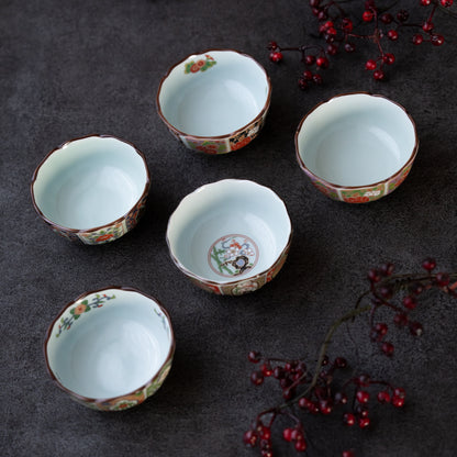 Old Imari Style Assorted Small Bowls/Plates