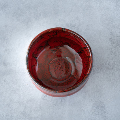 Beninagashi Matcha Bowl – Red Tenmoku Glaze – Handcrafted Mino Ware Gift Box | MIWA Tableware