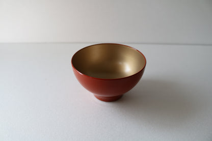 Modern Urushi Bowl (Small) Red/Gold