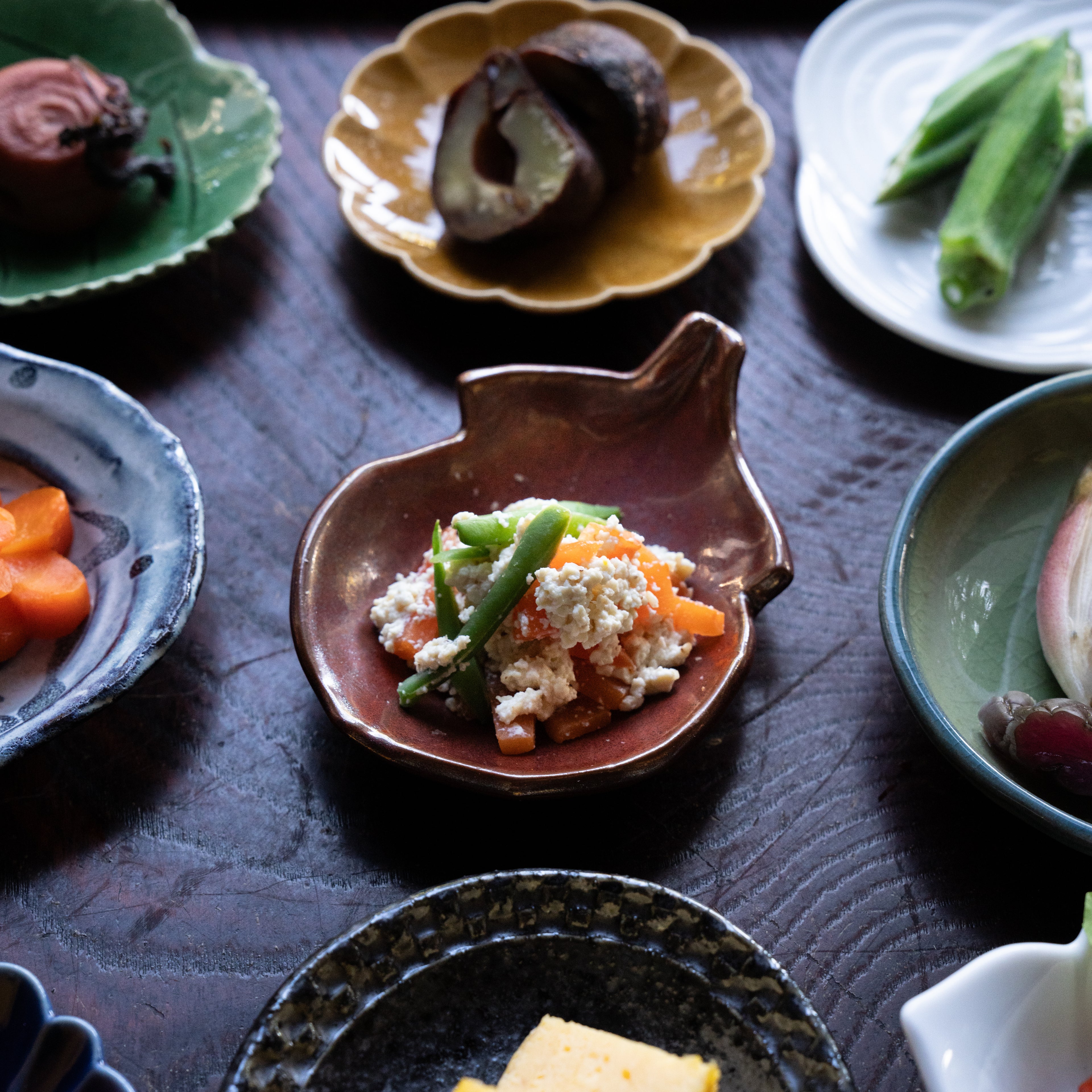 Copper Crystal Eggplant Dish