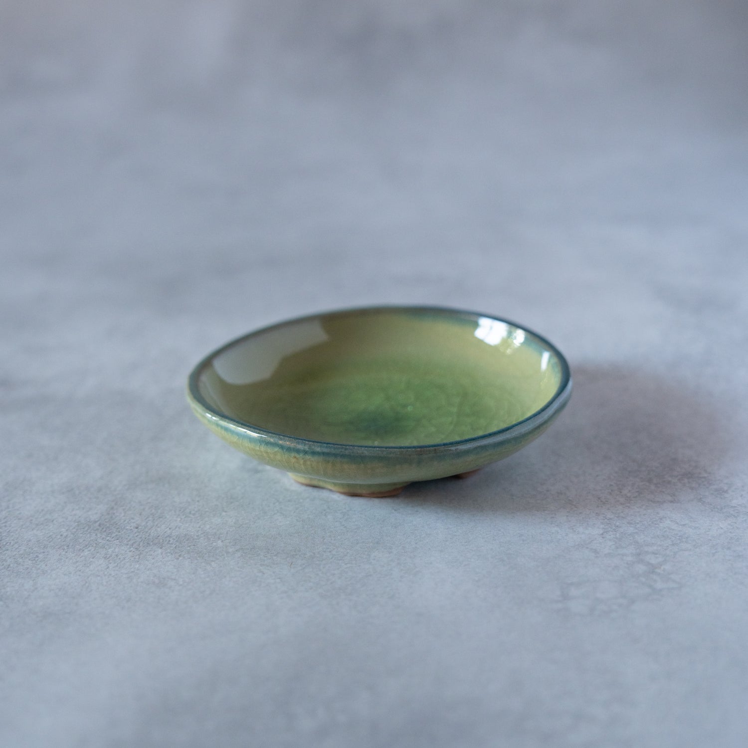 Green Harmony Minoyaki Sauce Plate