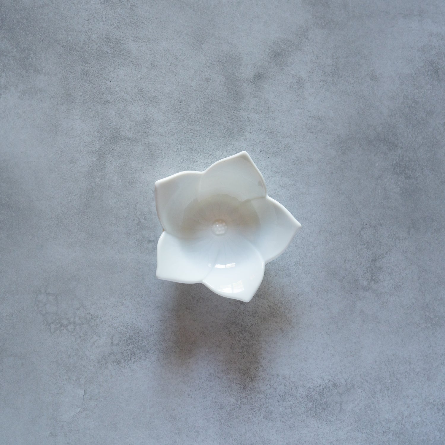 White Bellflower Small Bowl