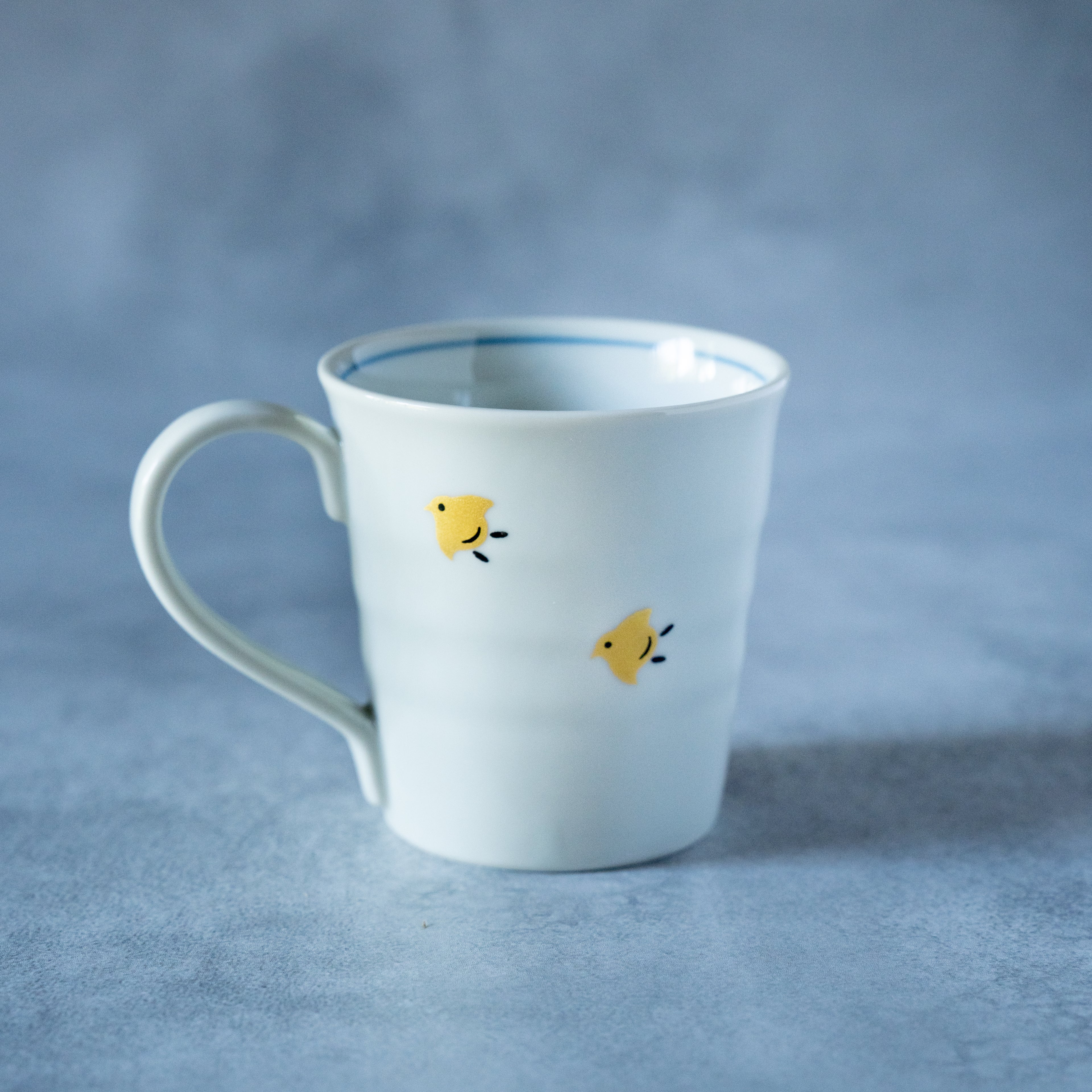 Sunrise Wave Pattern Mug - Silver