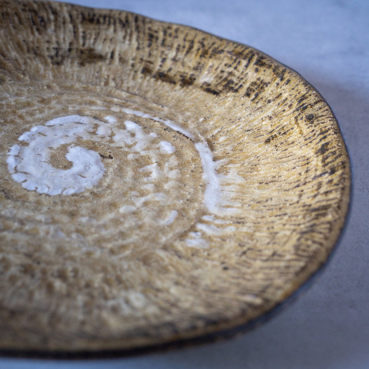 Rustic Gold Artisan Plate – Bold Elegance in Earthen Yellow