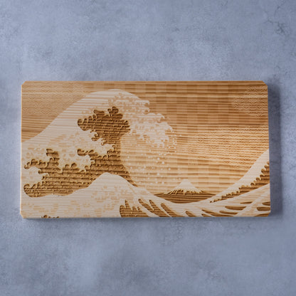 Hokusai Wave Fir Wood Cutting Board