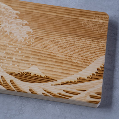 Hokusai Wave Fir Wood Cutting Board