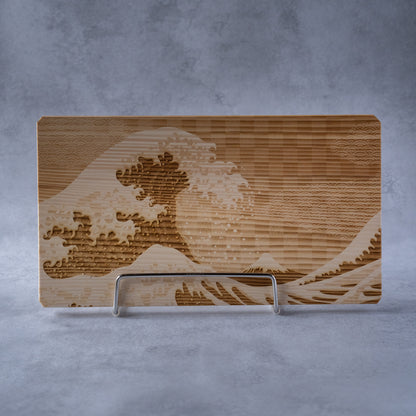 Hokusai Wave Fir Wood Cutting Board